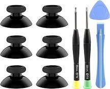 Resim Xbox One için 6 ADET Denetleyici Joystick, Yedek Orijinal Gerçek Kauçuklaştırılmış Thumbsticks Analog Thumb Sticks Parçaları T8 T6 ile Onarım Tornavida Kiti Xbox One/Xbox One S/Xbox One X 