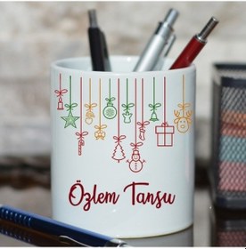 Resim Yılbaşı Hediyesi Isim Baskılı Kalemlik 