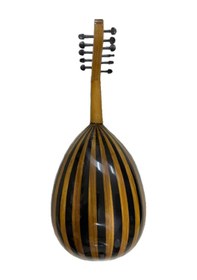 Resim Üst Kalite Ud Kanada Kapaklı Kenar İşlemeli Ceviz-siyah Maun 