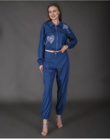 Resim Modatalika Kadın Yeni Sezon Denim Ceket Taş Detaylı Pantolon Spo 001 