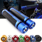 Resim 22mm CNC Alüminyum Alaşımlı Motosiklet Direksiyon Kolu Tutacakları Seti - Siyah ve Çeşitli Renklerde Kauçuk Kılıflarla, Direksiyon Ucu Fişi 