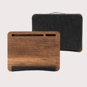 Resim Vigo Wood Minderli Laptop Sehpası Ceviz-LS019 