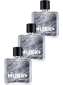 Resim Avon Musk Mineralis Erkek Parfüm Edt 75 Ml. Üçlü Set 