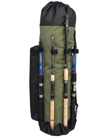 Resim Euro Fish Kamış Çantası Boru Tipi Siyah-haki 80 Cm 38004 