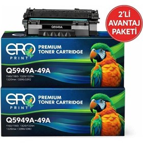 Resim Hp 49a /q5949a Uyumlu Toner - 2'li Paket 