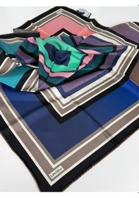 Resim Levidor Twill İpek Eşarp-0944 Siyah-Mavi 