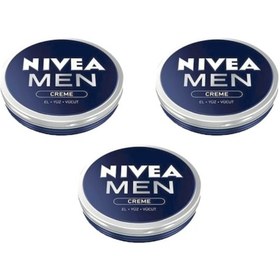 Resim Nivea Men Creme El Yüz Vücut Kremi 3 x 75 ML 