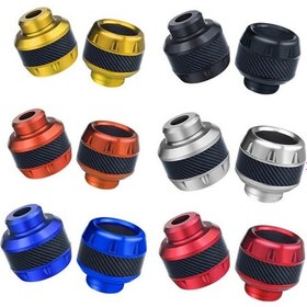 Resim 1 Çift Tf-1783 Motosiklet Aksesuarları Modifiye Elektrikli Araba Anti-damla Kupası Alüminyum Alaşımlı Şok Emme Ön Çatal Kupası Kırmızı Kırmızı 