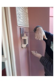 Resim Farmena Dezenfektan Dispenseri Metal Ayarlı 