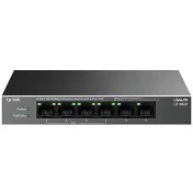 Resim TP-LINK LS106LP 4 PORT 10/100 + 2 PORT RJ45 UPLINK 41W 250 METRE POE MESAFE METAL KASA SWITCH 