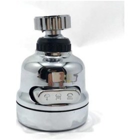 Resim Optana 3 Fonksiyonlu Oynar Başlık Tazyikli Krom Eviye Spiral Batarya Musluk Ucu Çok Renkli 