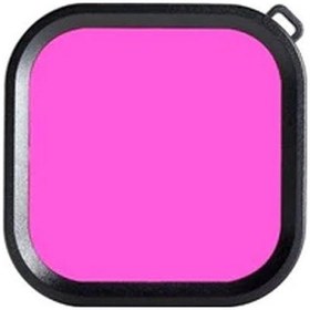 Resim Gopro Hero 8 Uyumlu Su Altı Dalış Filtresi Pembe 