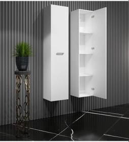 Resim Yeni Boy Dolabı Mdf Beyaz 