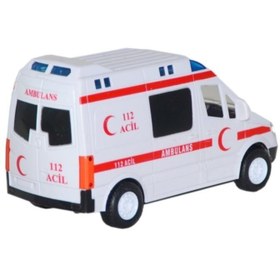Resim Genel Markalar CNL-9999 Işıklı Sesli Pilli Ambulans - Beyaz Renk 
