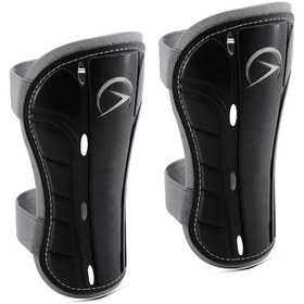 Resim Futbol Tekmelik 2 Adet Kaval Koruyucu Spor Futbol Tekmeliği Çift Cırtlı S Siyah 