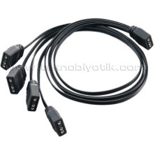 Resim Silverstone CPL03 1 to 4 ARGB 3pin ARGB Çoklayıcı Kablo Kontrolcü Çoğaltıcı Kablosu (SST-CPL03) 