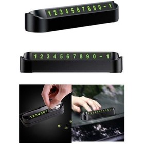 Resim Araç Numaratörü Pratik Fosforlu Araba Aksesuarı Aç Kapa Araba Numaratör 