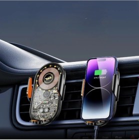 Resim Araç İçi Kablosuz Şarjlı Telefon Tutucu Çok Renkli 
