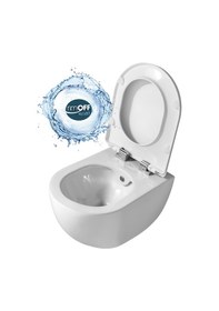 Resim Creavit Fe322 Kanalsız Asma Klozet + Duck Slim Yavaş Kapak Kc0903.0 