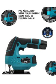 Resim PROHUMMER Akülü Dekupaj Testere Armut Batarya Tipli 360Watt (Mavi) PH264 