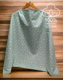 Resim FeyzaDesign Balenli Emzirme Önlüğü, Ayarlanabilir, 100x80 Cm, Mint Yeşil 