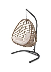 Resim Tu Tienda Rattan Tek Kişilik Bahçe Balkon Ev Salıncağı,kahverengi Krem 