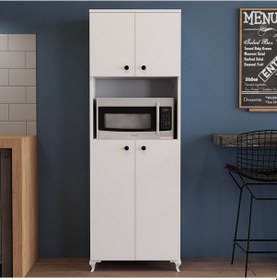 Resim Moxen Beyaz Mikrodalga Fırın Dolabı Mfd1001Byz 