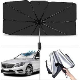 Resim Alvo Store Yeni Nesil Tüm Araç Modellerine Uygun Oto Şemsiye Katlanabilir Uv Işınlarına Karşı 