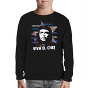 Resim Che Guevara - Viva Siyah Çocuk Sweatshirt 