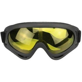 Resim Motosiklet Ekipmanı Off-road Gözlükleri Kar Rüzgar Gözlükleri Kask Göz Koruması Çay Merceği Sarı 