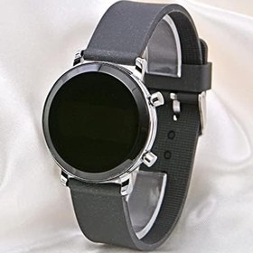 Resim Unisex Gümüş Renk Led Kadın Saat Orta Kasa Yetişkin Çocuk Kol Saati ST-304118 