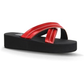 Resim Bueno Shoes Kırmızı -sipahi Kadın Dolgu Topuklu Terlik 26wt230164 
