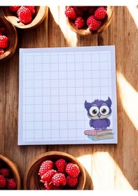 Resim 8x8 Desenli 6 Lı Set Memopad Bloknot Planlayıcı Sevimli Hayvanlar Baykuş,penguven,kedi,ördek,yarasa Çok Renkli 