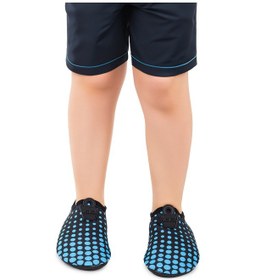 Resim Kiko Kids Point Havuz Plaj Erkek Çocuk Deniz Ayakkabısı 7514 Siyah - Mavi Siyah - Mavi 