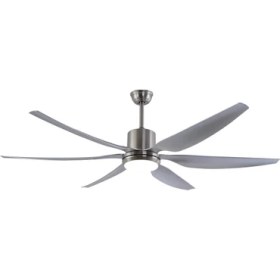 Resim Oğuzhan - Alaçatı Dc Motor Mat Nikel - 168 Cm. Aydınlatmalı ve Uzaktan Kumandalı Tavan Vantilatörü 