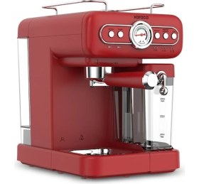 Resim Empressco Vintage Tasarım Süt Hazneli Espresso ve Kahve Makinesi Kırmızı 