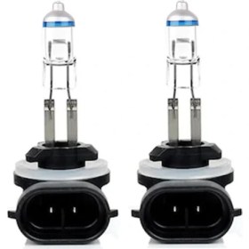 Resim Flösher 12V 55W H27 %100 Fazla Işık Standart Renk Ampul Seti 
