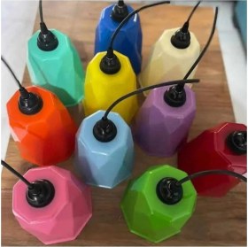 Resim Mavi 10'lu Bahçe Dekoratif Ağaç Fenerleri, Şık ve Sıcak Atmosferler Için 