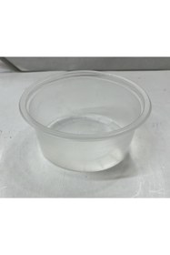 Resim Genel Markalar ROOTS 200 Cc Derin Plastik Şeffaf Sup Kase Kapaklı 100 Adet Puding Sütlaç Lokum Kasesi 