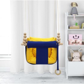 Resim Sallansana Saks Mavi Sarı Kombin Dream Swing Salıncak 