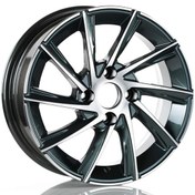 Resim EMR-A239-01 6.0x14"-4x100 ET35 67.1 Gun Metal Diamond Jant (4 Adet) 