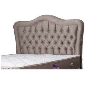 Resim Setaymobilya Baza, Camelli Çift Kişilik Gri Baza + Başlık + Deluxe Yatak 