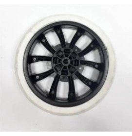 Resim Pazar Arabası 17X17CM Teker Takımı Plastik Siyah Beyaz 