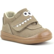 Resim Rakerplus Hakiki Deri Kum Rengi Yüksek Bilekli Bebek Ayakkabı 