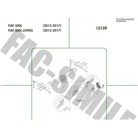 Resim Yatay Söktak Fiat 500 L 