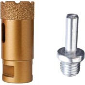 Resim 38 Mm. Seramik Mermer Porselen Granit Delme Panç Spiral ve Matkap Uyumlu M14 