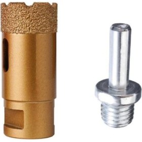 Resim 38 Mm. Seramik Mermer Porselen Granit Delme Panç Spiral ve Matkap Uyumlu M14 