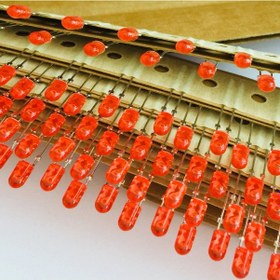 Resim 4mm Bacaklı Kırmızı Oval Led Diyot - Avago Marka - 2000 Adet 