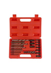 Resim Aubyhe Mh2100 25 Parça Vida Sökücü Seti, 5-16mm Kırık Vidalar İçin Karbon Çelik Malzeme 