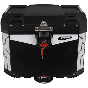 Resim Gp Kompozit Universal 37 Lt Alüminyum Motosiklet Çantası Siyah Çok Renkli 